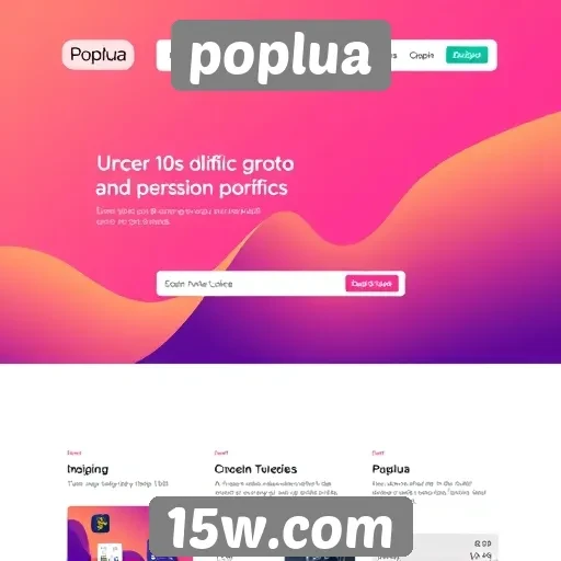 Evolução do design gráfico no site Poplua